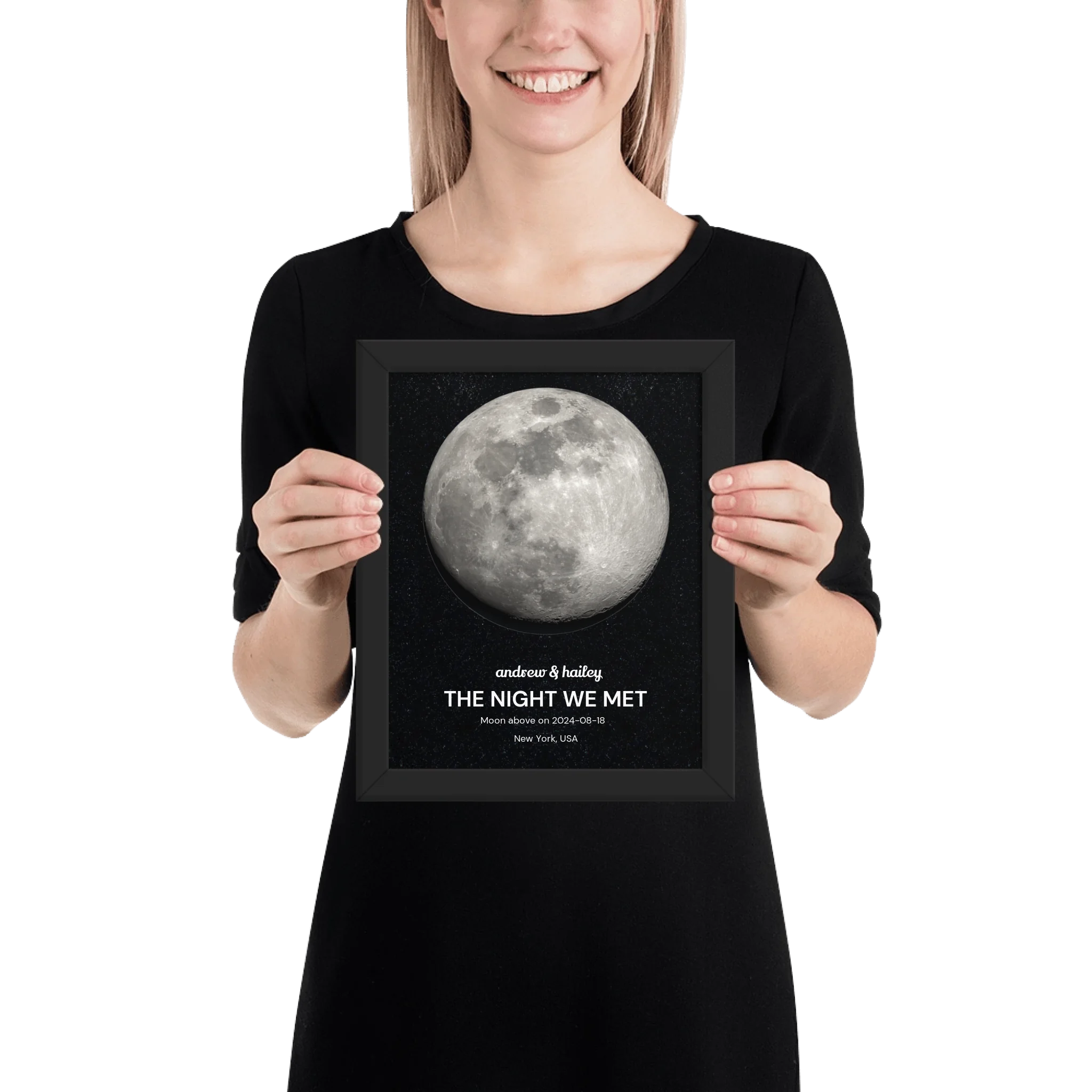 Moon Phase – Personalized Wall Art (Poster or Framed) • Museum-Quality Print