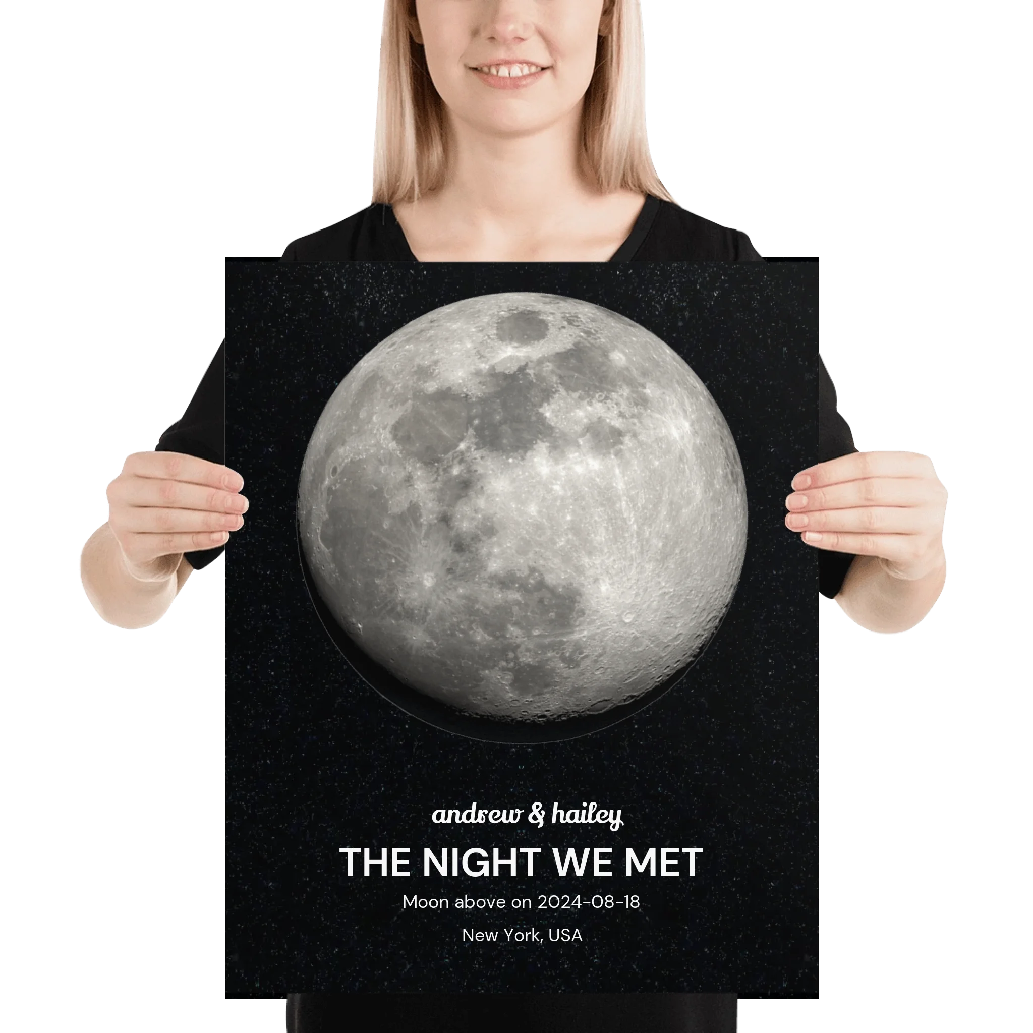 Moon Phase – Personalized Wall Art (Poster or Framed) • Museum-Quality Print