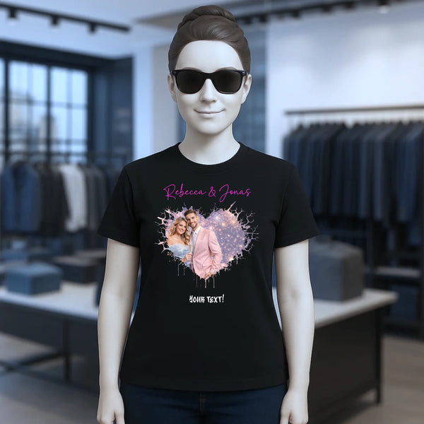 Create Your Own Photo Design 8  – Personalized Unisex T-Shirt | Bella + Canvas 3001 • Wild Heart