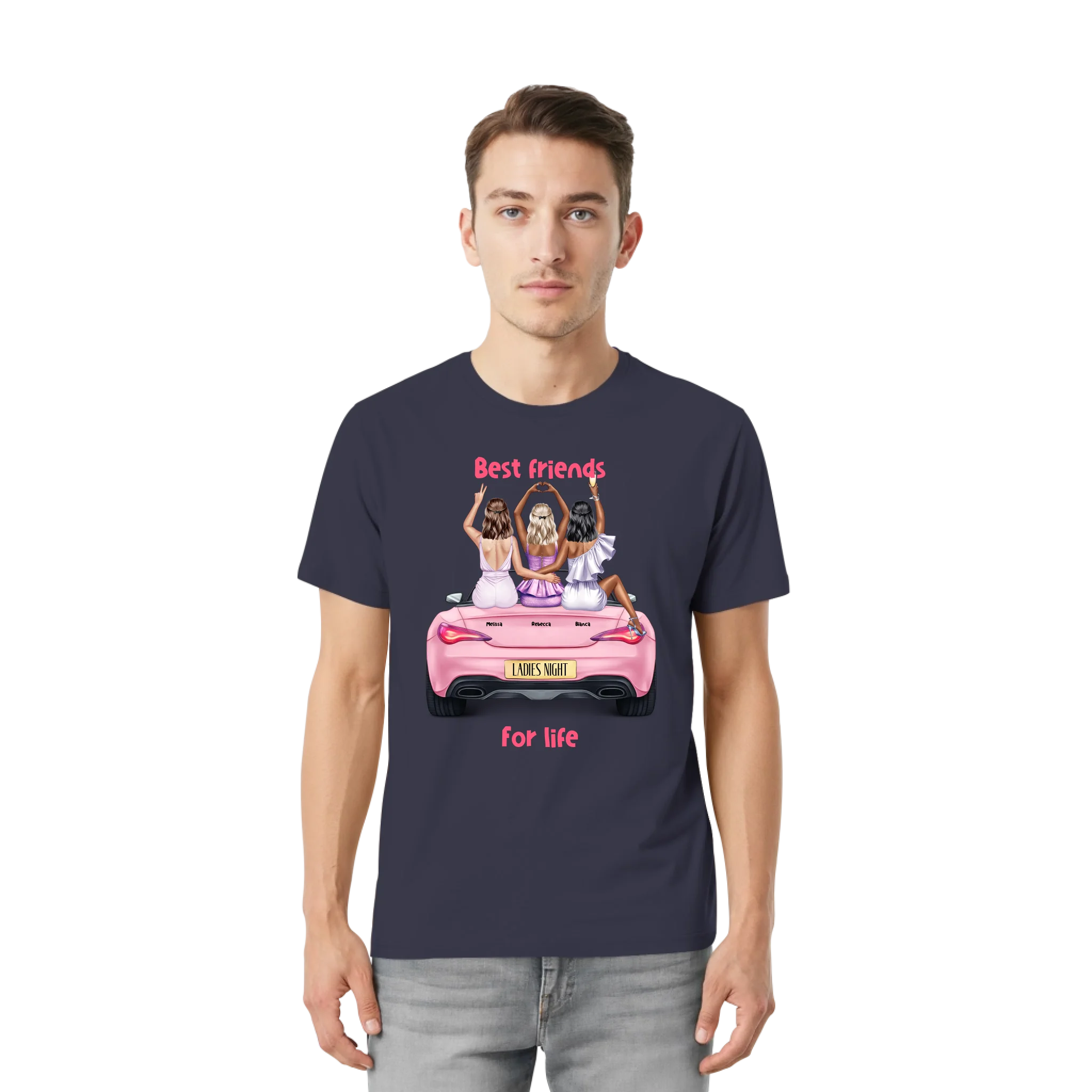 Bella + Canvas 3001 front-unisex-essential-premium-t-shirt-navy-857-2000x