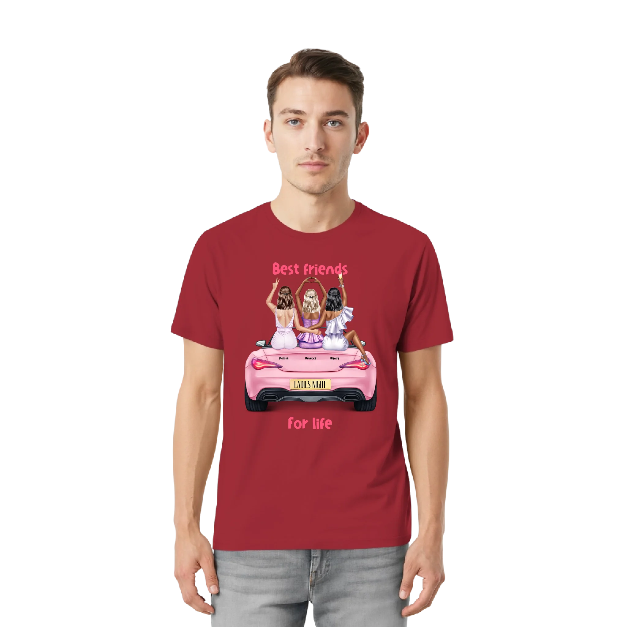 Bella + Canvas 3001 front-unisex-essential-premium-t-shirt-red-857-2000x
