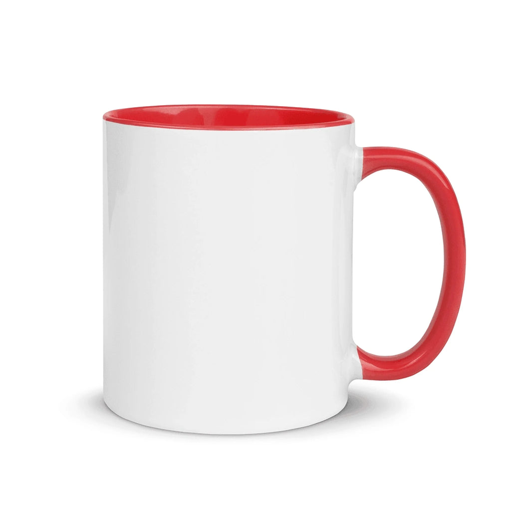 Friends & Couples (2-4 People) – Personalized Color Accent Mug – 11 oz • Custom Character Design