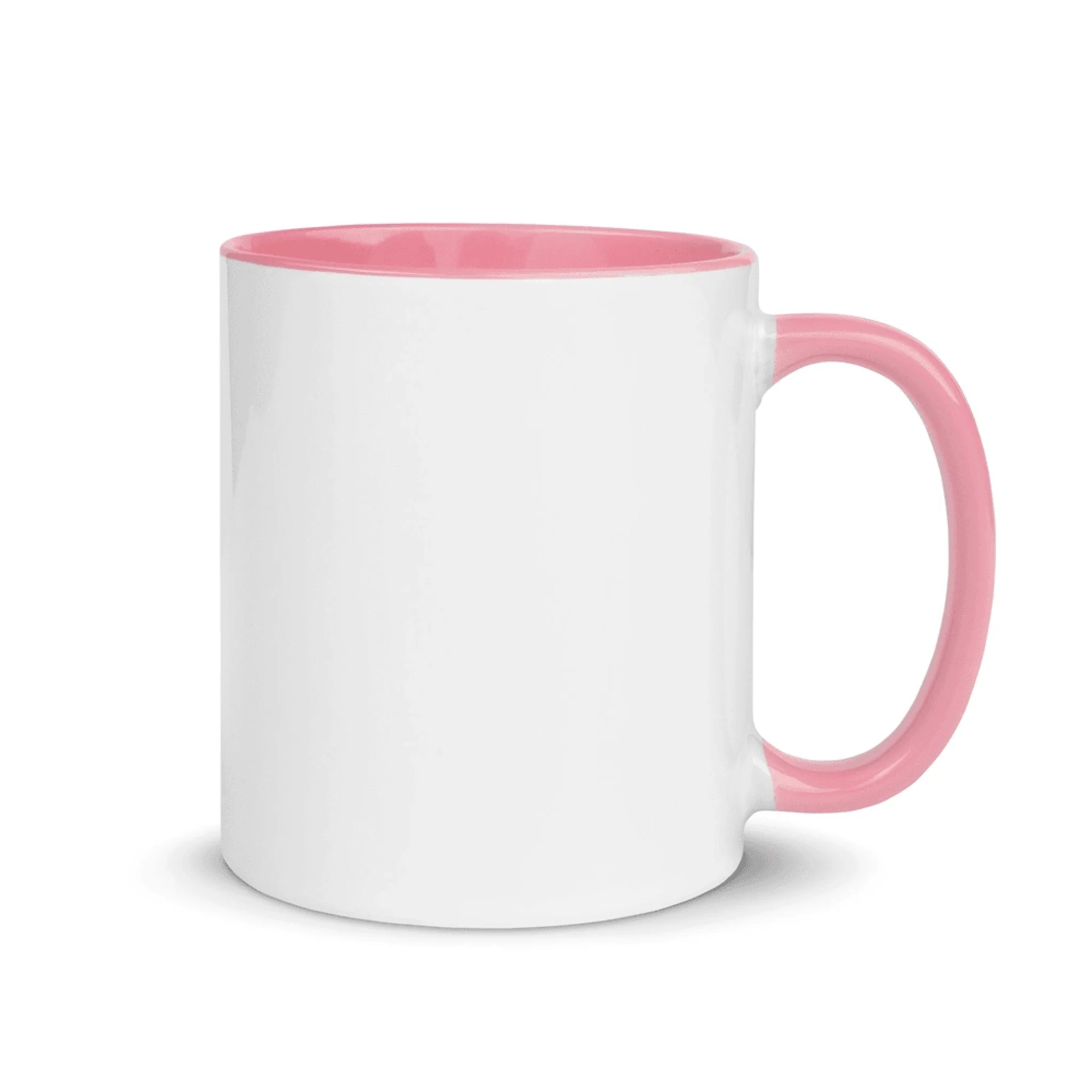 Friends & Couples (2-4 People) – Personalized Color Accent Mug – 11 oz • Custom Character Design
