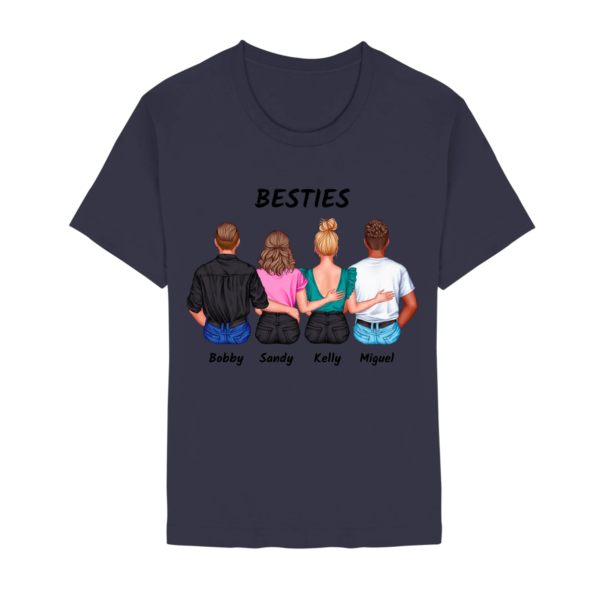 Bella + Canvas 3001 front-unisex-essential-premium-t-shirt-navy-617-2000x