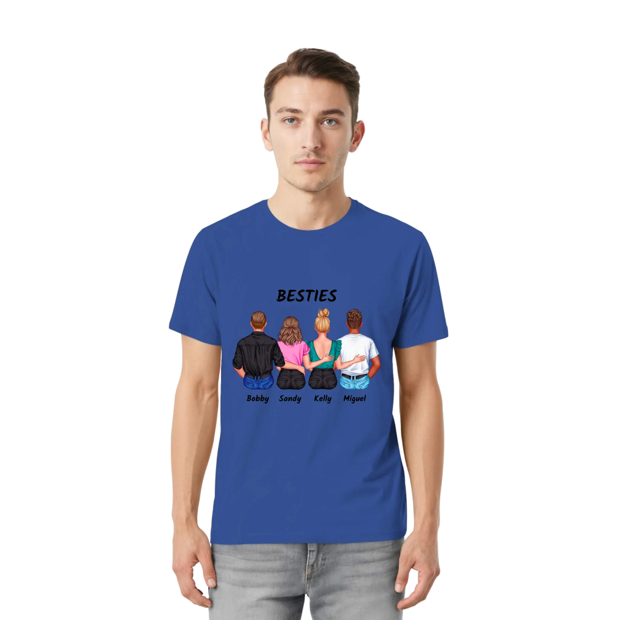 Bella + Canvas 3001 front-unisex-essential-premium-t-shirt-true-royal-857-2000x