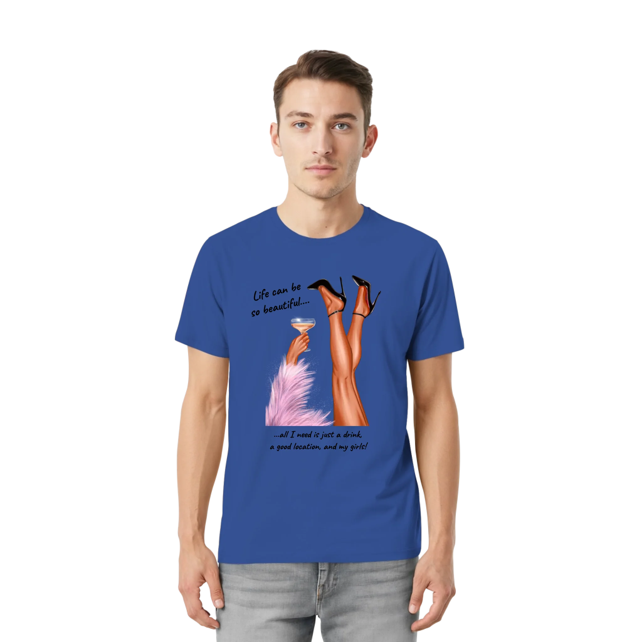 Bella + Canvas 3001 front-unisex-essential-premium-t-shirt-true-royal-857-2000x