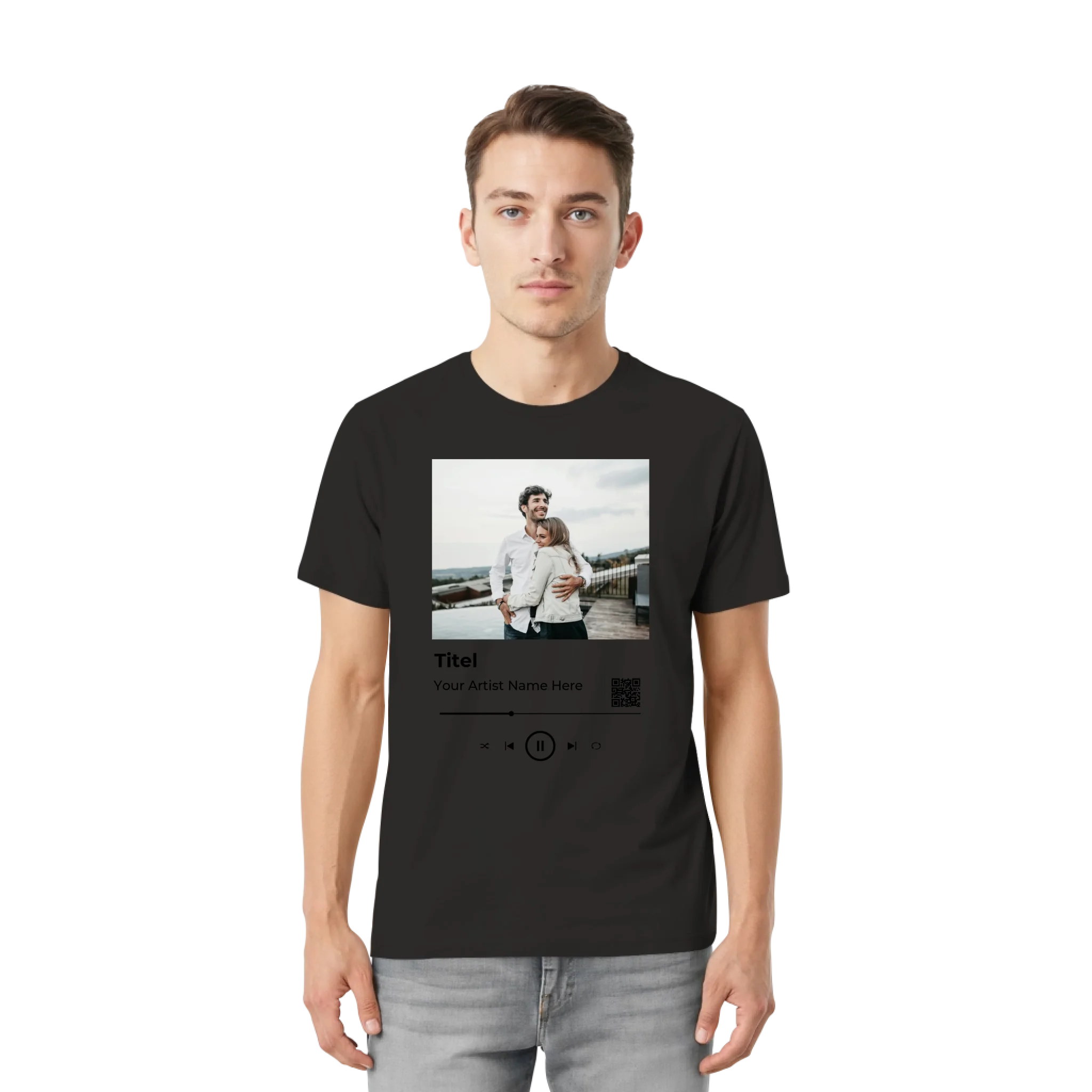 Bella + Canvas 3001 front-unisex-essential-premium-t-shirt-black-857-2000x