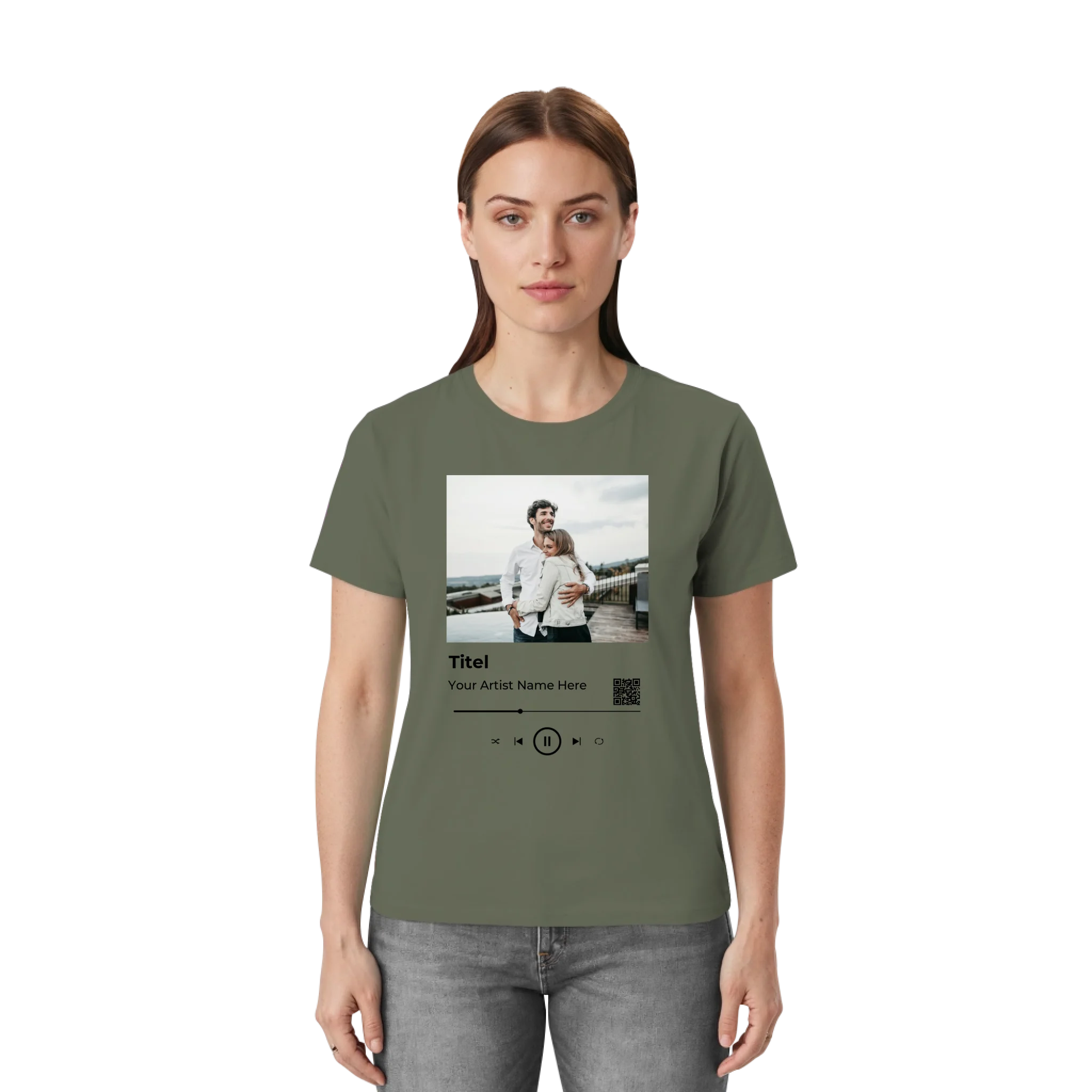 Bella + Canvas 3001 front-unisex-essential-premium-t-shirt-military-green-855-2000x