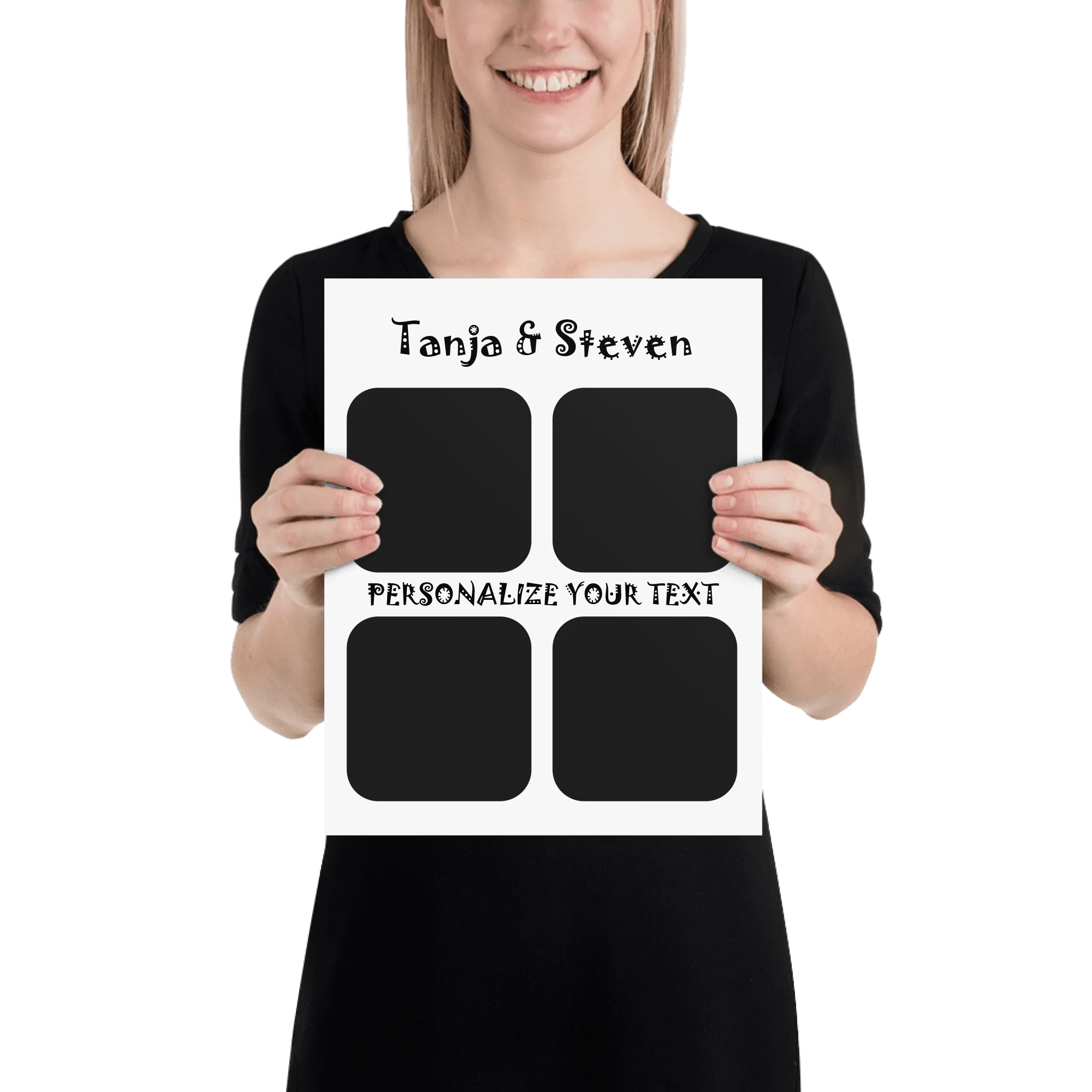 Create Your Own Photo Design 4  – Personalized Wall Art (Poster or Framed) • Photo Collage • Museum-Quality Print