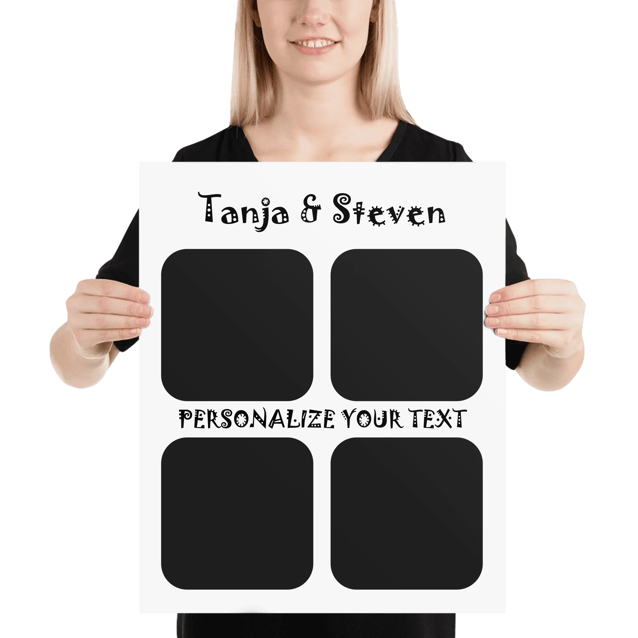 Create Your Own Photo Design 4  – Personalized Wall Art (Poster or Framed) • Photo Collage • Museum-Quality Print