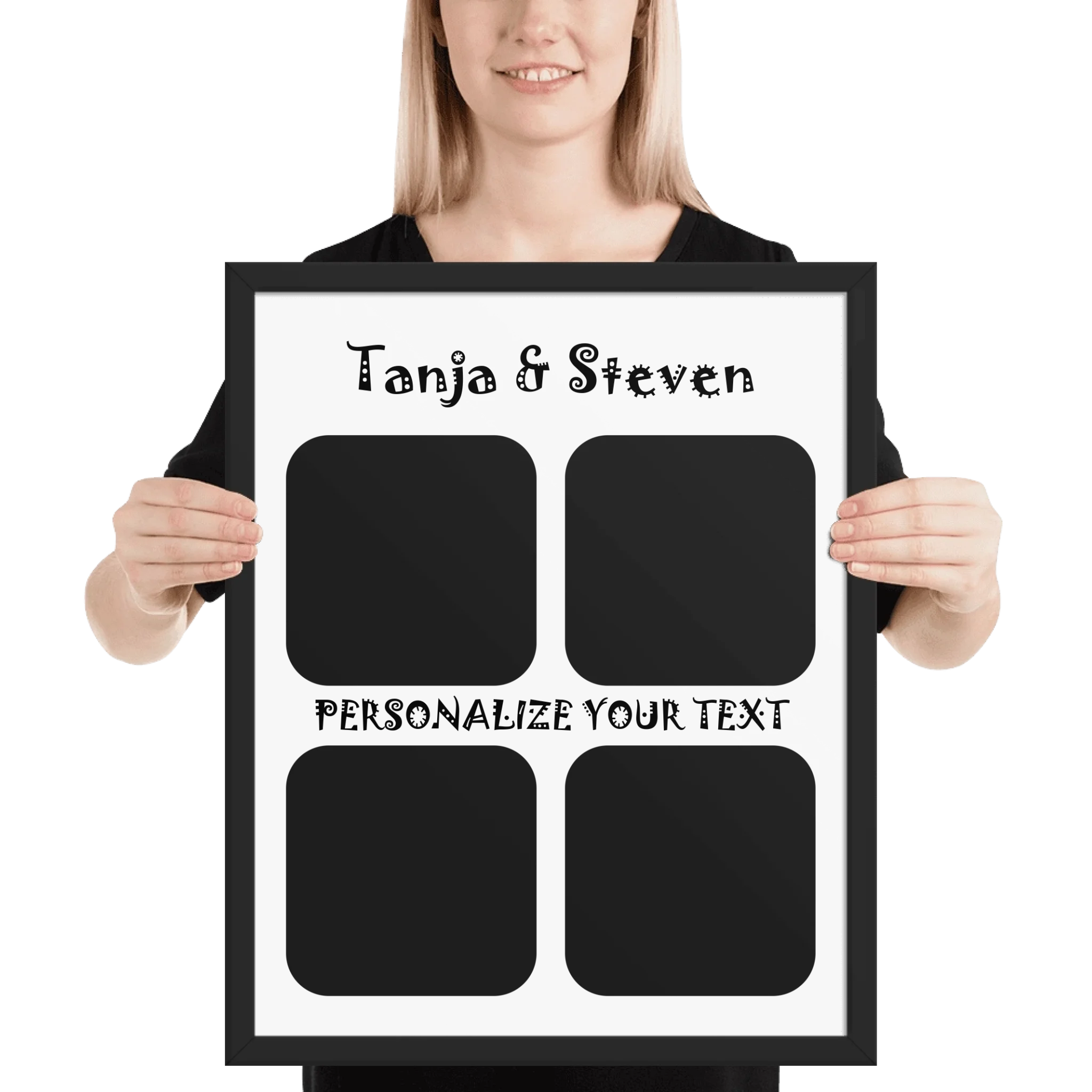 Create Your Own Photo Design 4  – Personalized Wall Art (Poster or Framed) • Photo Collage • Museum-Quality Print