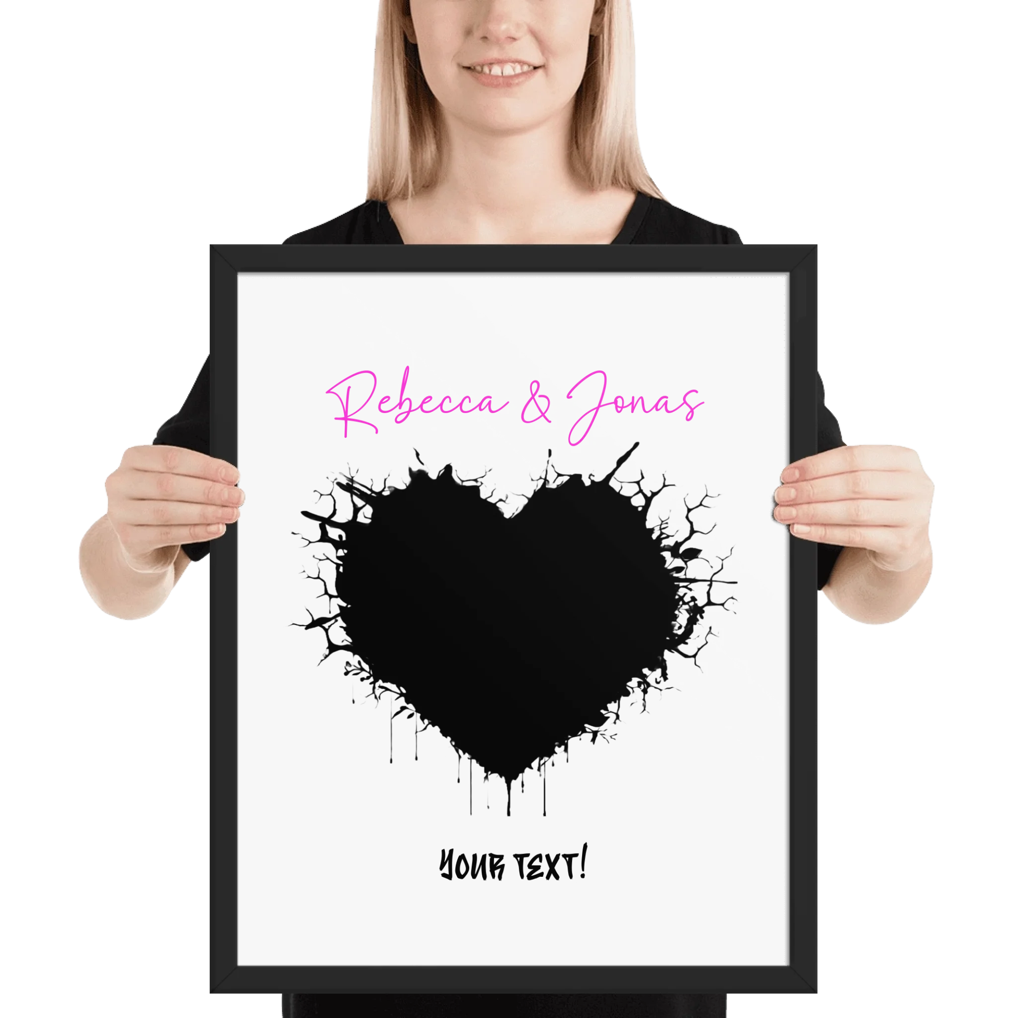 Create Your Own Photo Design 8  – Personalized Wall Art (Poster or Framed) • Wild Heart • Museum-Quality Print