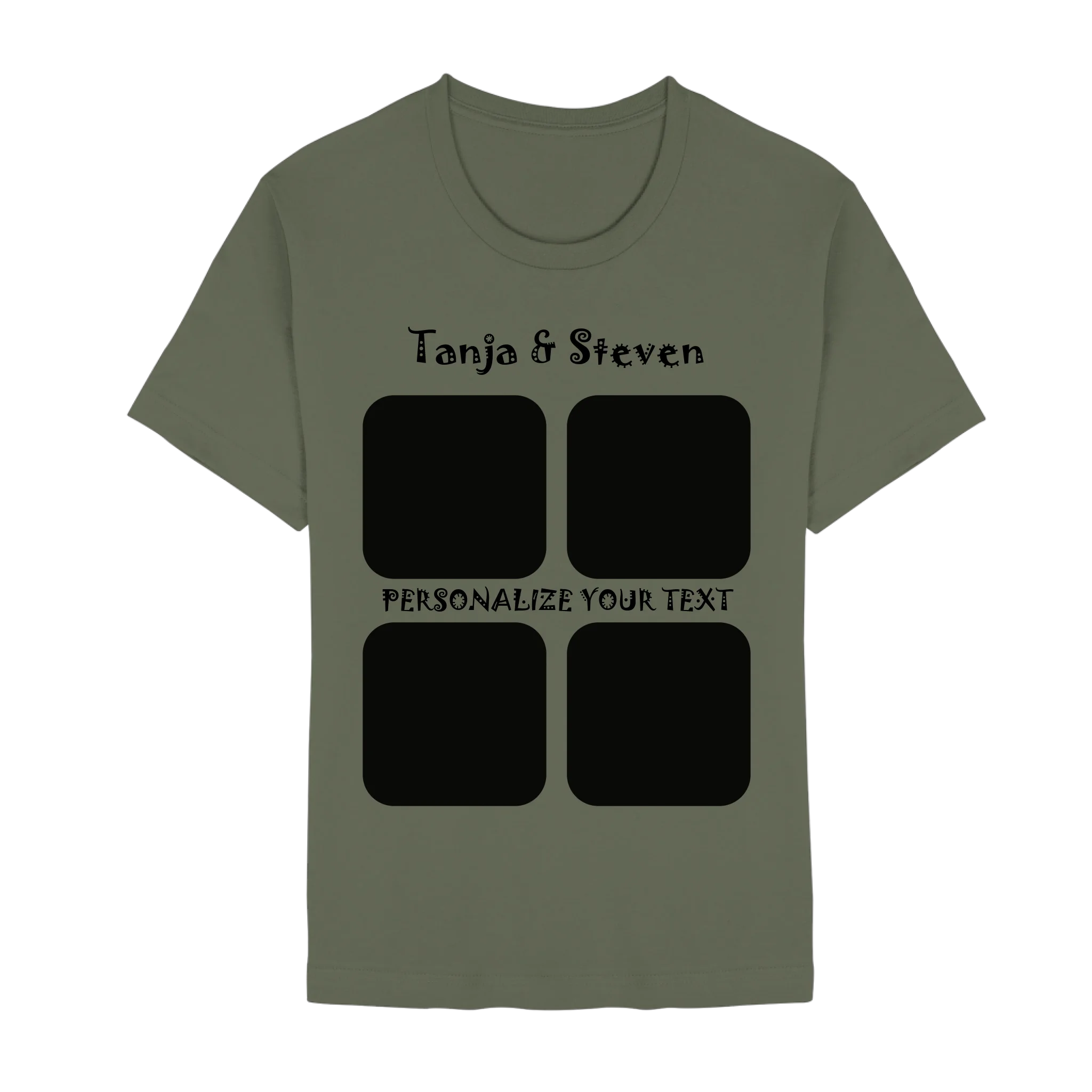 Bella + Canvas 3001 front-unisex-essential-premium-t-shirt-military-green-617-2000x