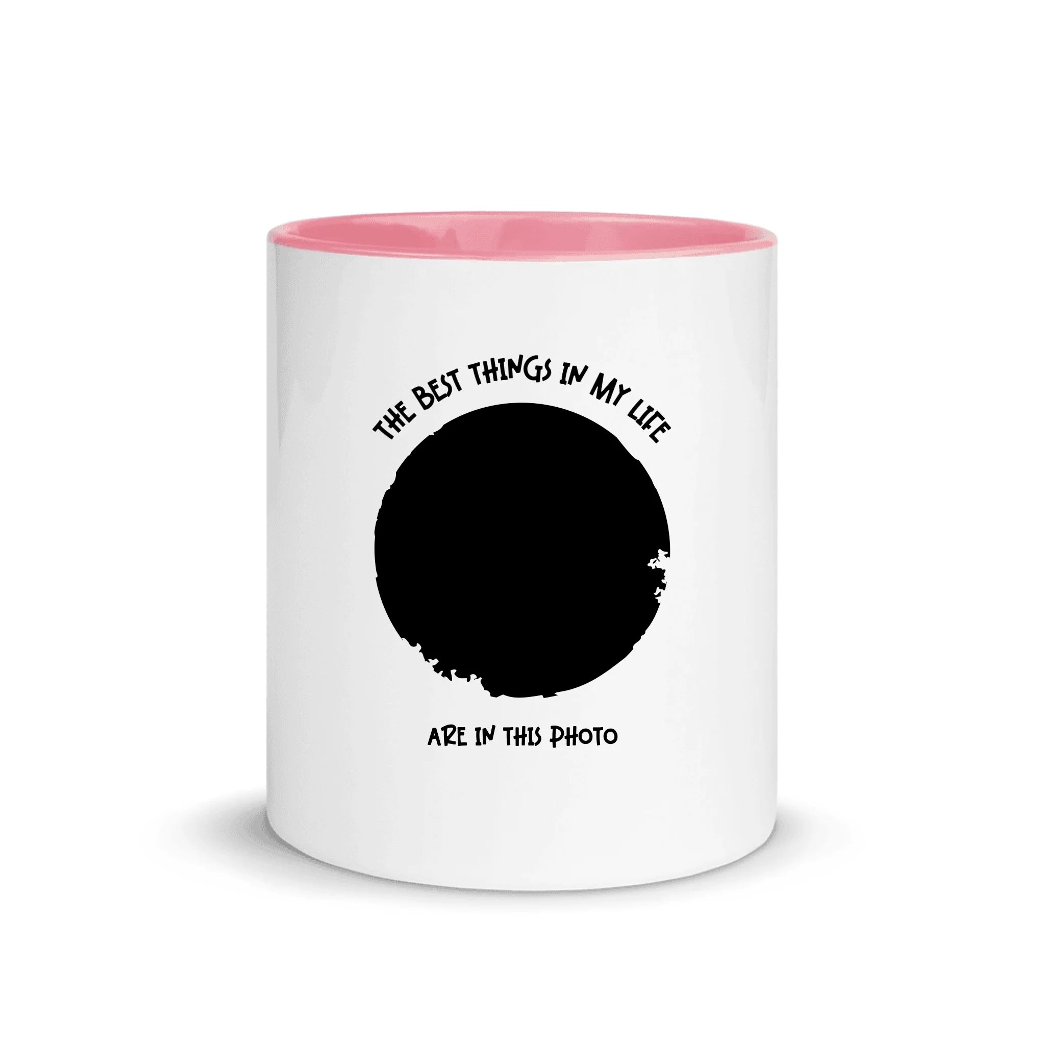 Create Your Own Photo Design 2 • Splash – Personalized Color Accent Mug – 11 oz