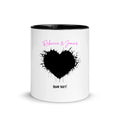 Create Your Own Photo Design 8 – Personalized Color Accent Mug – 11 oz • Wild Heart