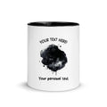 One-Click AI Cartoon Effect 1 Splash – Upload Your Photo - Personalized Color Accent Mug – 11 oz