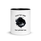 One-Click AI Cartoon Effect 1 Splash – Upload Your Photo - Personalized Color Accent Mug – 11 oz