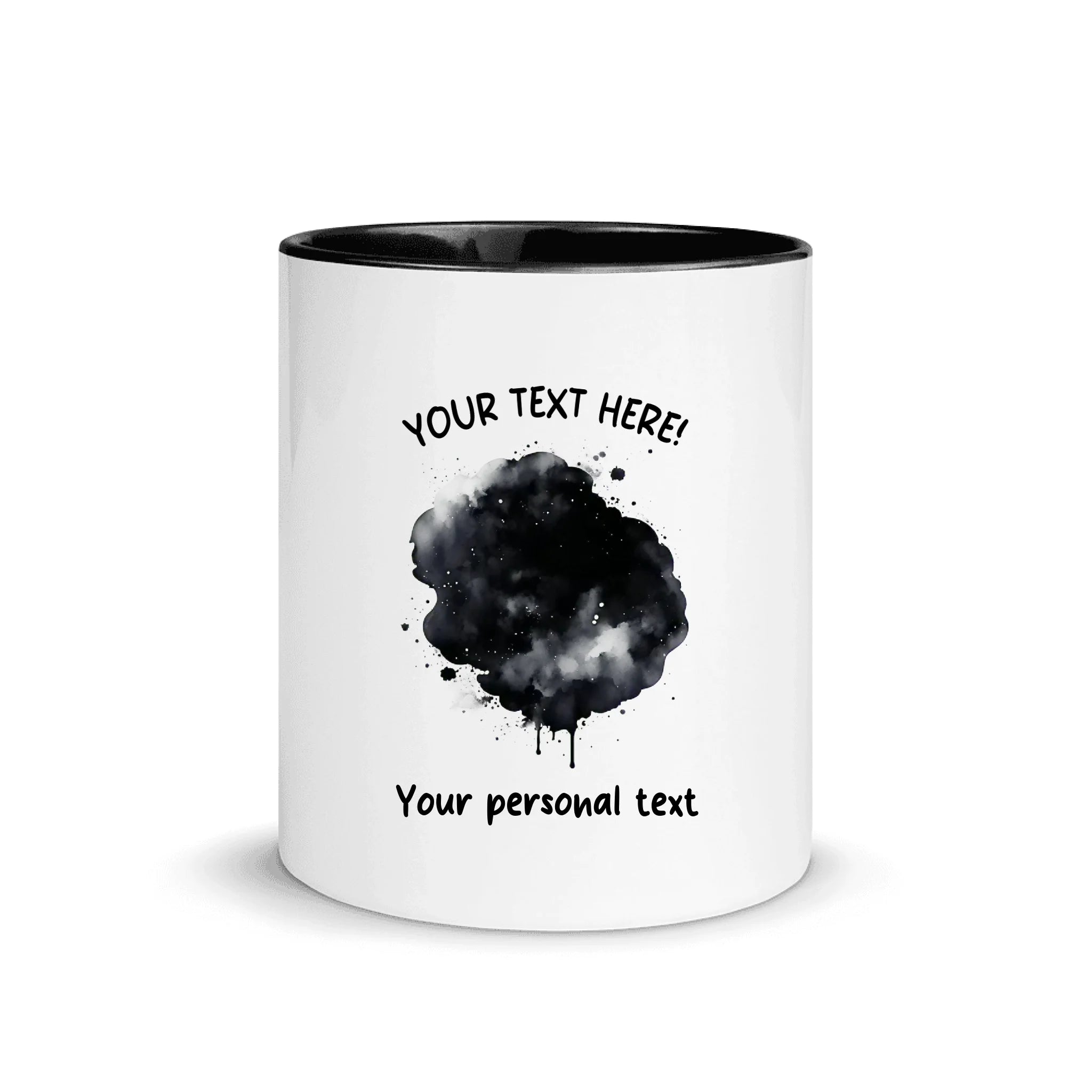 One-Click AI Cartoon Effect 1 Splash – Upload Your Photo - Personalized Color Accent Mug – 11 oz