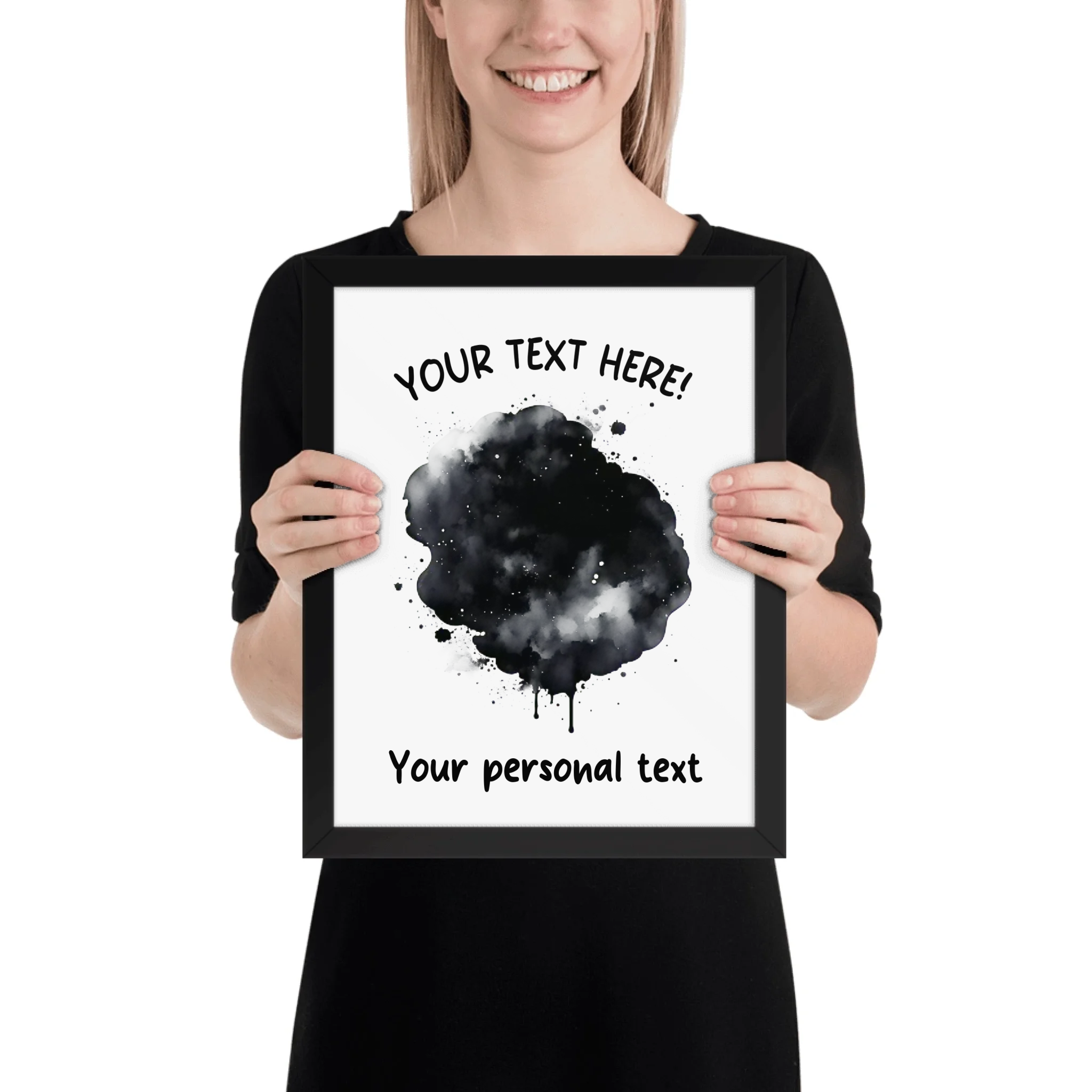 One-Click AI Cartoon Effect 1 Splash – Upload Your Photo - Personalized Wall Art (Poster or Framed) • Museum-Quality Print